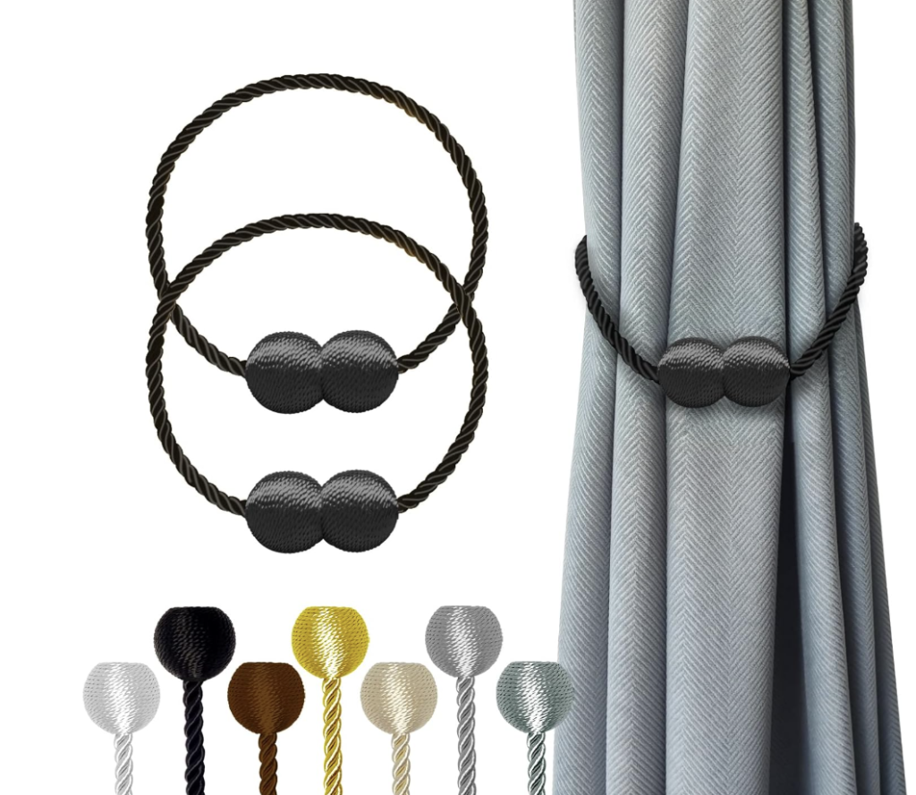 Hion Magnetic Curtain Tiebacks
